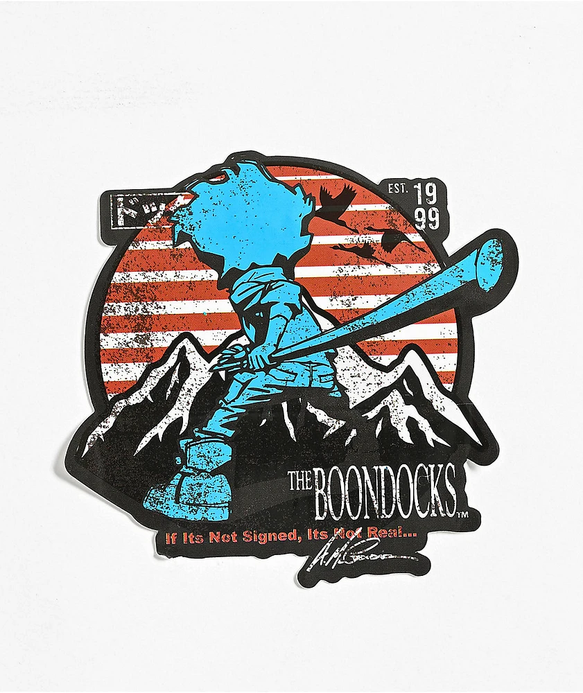 The Boondocks Huey Mountain Sheath Sticker