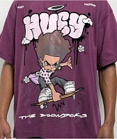 The Boondocks Huey Purple Stone Wash T-Shirt