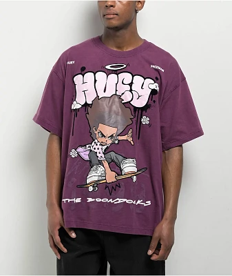 The Boondocks Huey Purple Stone Wash T-Shirt