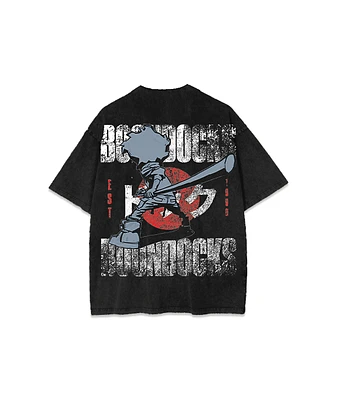 The Boondocks Huey Samurai Acid Wash Black T-Shirt