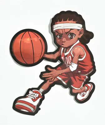 The Boondocks Riley Basketball Sticker 
