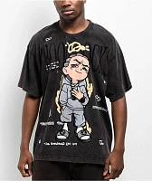 The Boondocks Riley King Black Wash T-Shirt