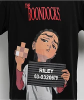 The Boondocks Riley Mugshot Black T-Shirt