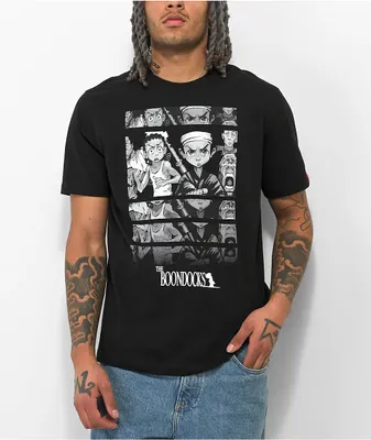 The Boondocks Samurai Huey Black T-Shirt