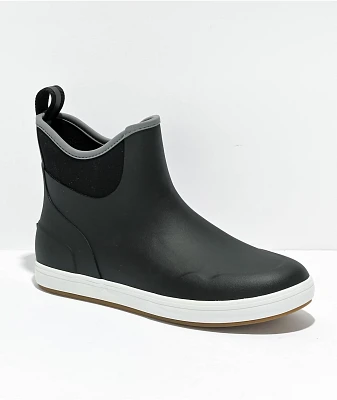 The D.R.Y. Brand Black & White Ankle Deck Boots