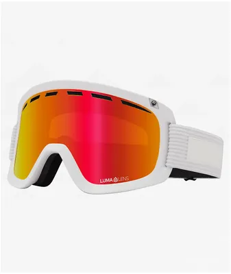 The Dragon D1 OTG Corduroy Lumalens Red Ion Snowboard Goggles
