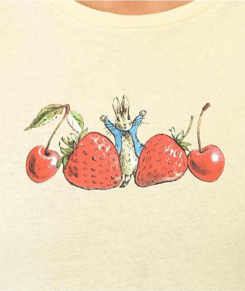 The Forecast Company x Peter Rabbit Berries Row Yellow Crop T-Shirt