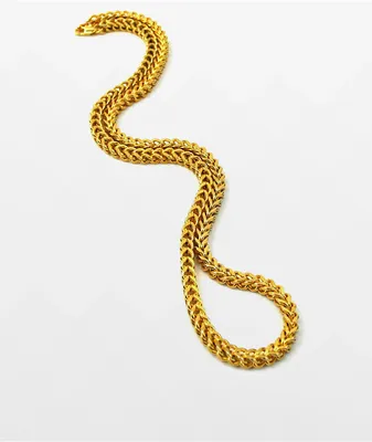 The Gold Gods 18" Franco Yellow Gold Chain Necklace
