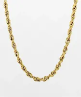 The Gold Gods 18" Rope Yellow Gold Chain Necklace