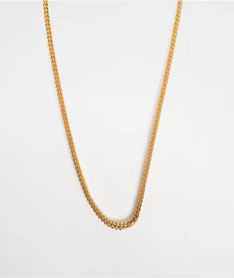 The Gold Gods 2.5mm Gold Franco Chain Necklace