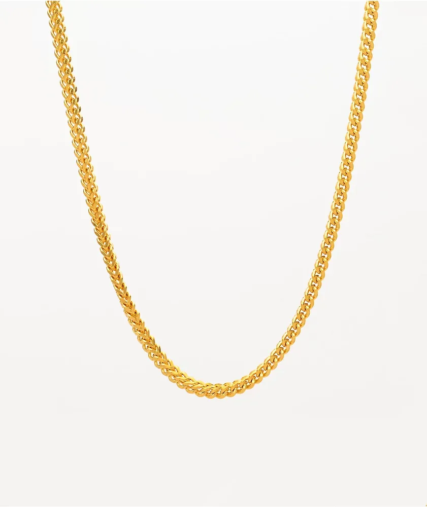 The Gold Gods 20" Gold Franco Box Chain Necklace