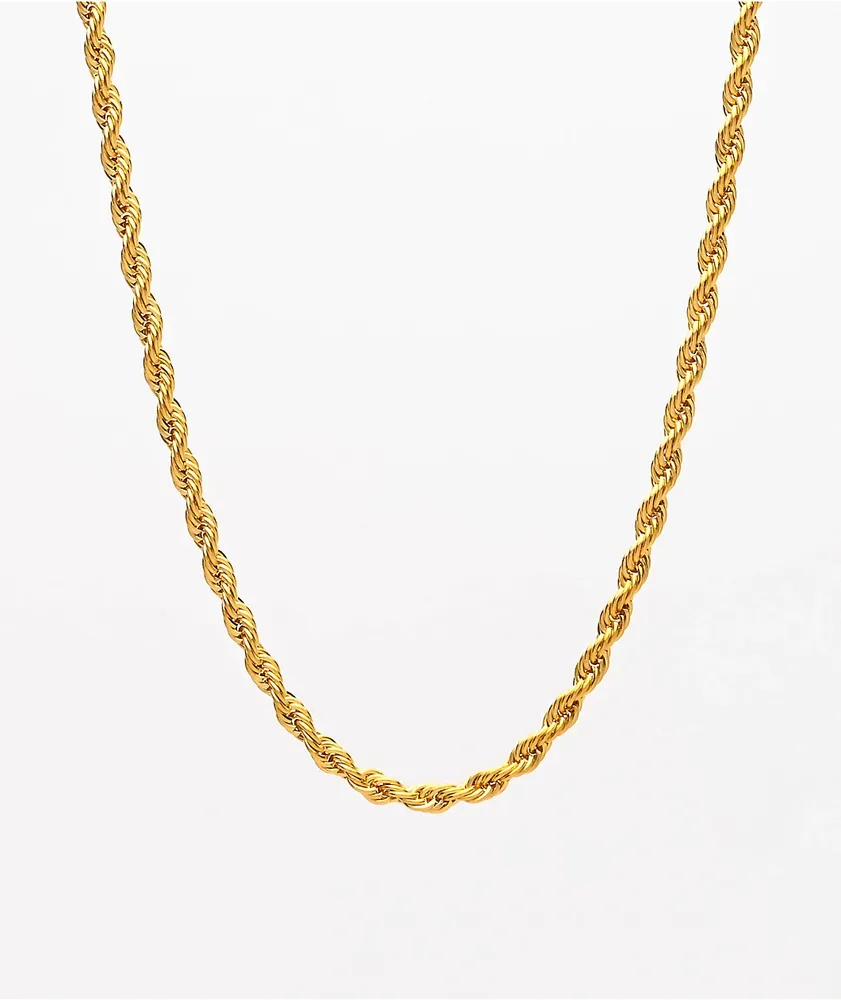 The Gold Gods 22" Gold Rope Chain Necklace