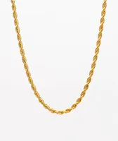 The Gold Gods 22" Gold Rope Chain Necklace