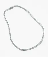 The Gold Gods 4mm 18" White Gold Tennis Chain Necklace