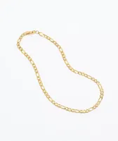 The Gold Gods 6mm Gold Figaro Chain Necklace