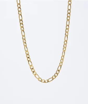 The Gold Gods 6mm Gold Figaro Chain Necklace