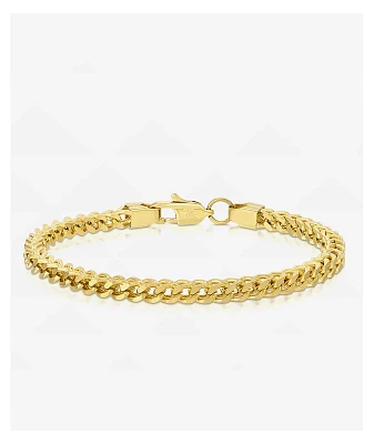 The Gold Gods 6mm Gold Franco Box Chain Bracelet