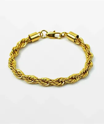 The Gold Gods 6mm Gold Rope Bracelet