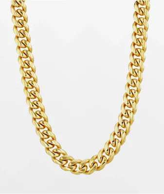 The Gold Gods 8MM Miami Cuban Gold Link Chain Necklace