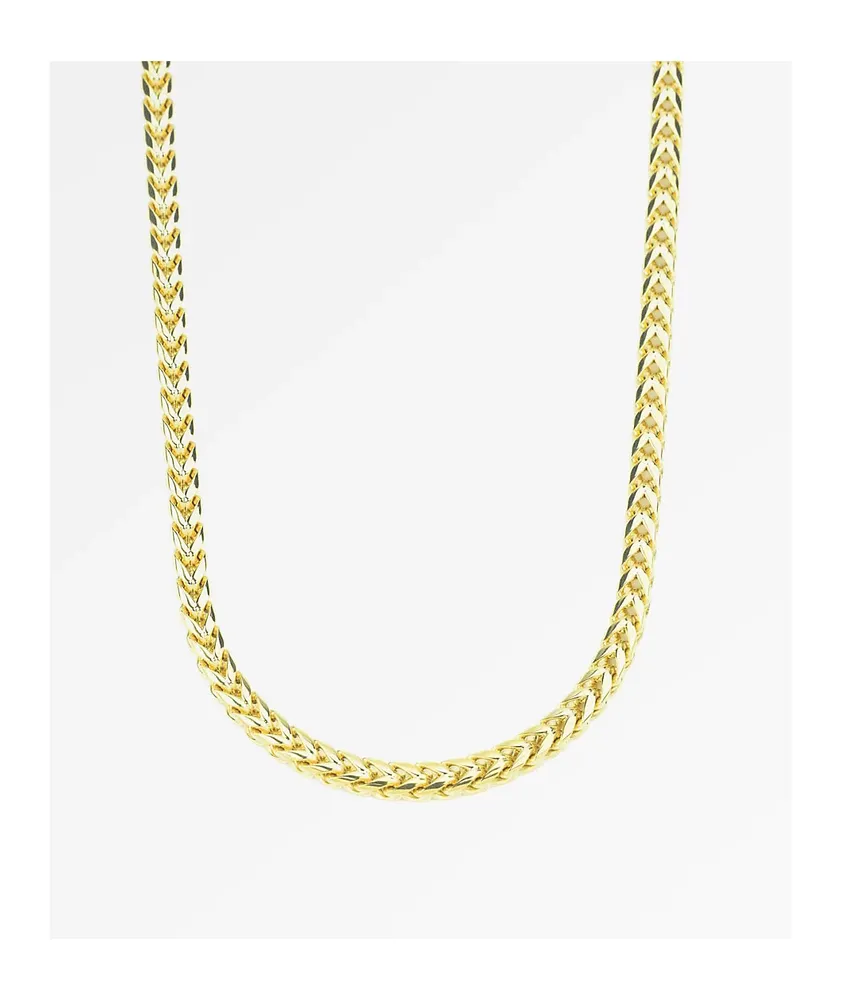 The Gold Gods Curved Franco 6mm Gold 22" Chain