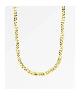 The Gold Gods Curved Franco 6mm Gold 22" Chain
