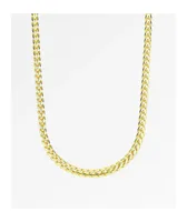 The Gold Gods Curved Franco 6mm Gold 22" Chain