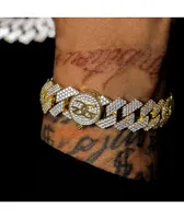 The Gold Gods Diamond Cuban Link 18mm Yellow Gold Bracelet