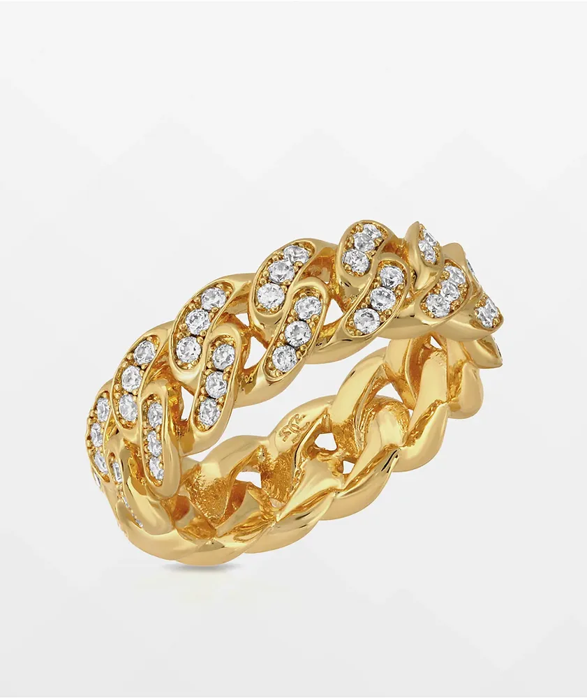 The Gold Gods Diamond Cuban Ring