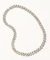 The Gold Gods Diamond Y Link 18" 8mm White Gold Necklace