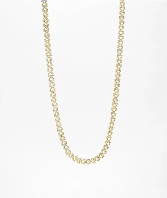 The Gold Gods Diamond Y Link 22" 8mm Gold Necklace