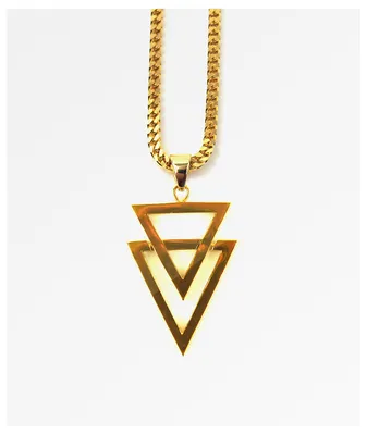 The Gold Gods Dual Arrow 22"  Necklace