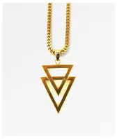 The Gold Gods Dual Arrow 22"  Necklace