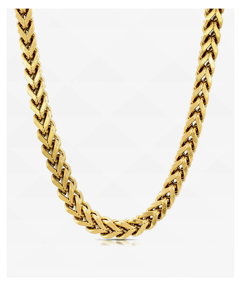 The Gold Gods Gold 24" Franco Box Chain Necklace