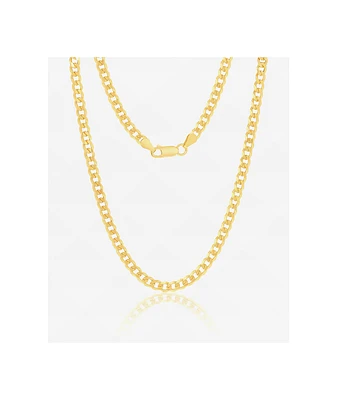 The Gold Gods Gold Vermeil 20" Curb Cuban Chain Necklace