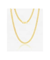 The Gold Gods Gold Vermeil 20" Curb Cuban Chain Necklace