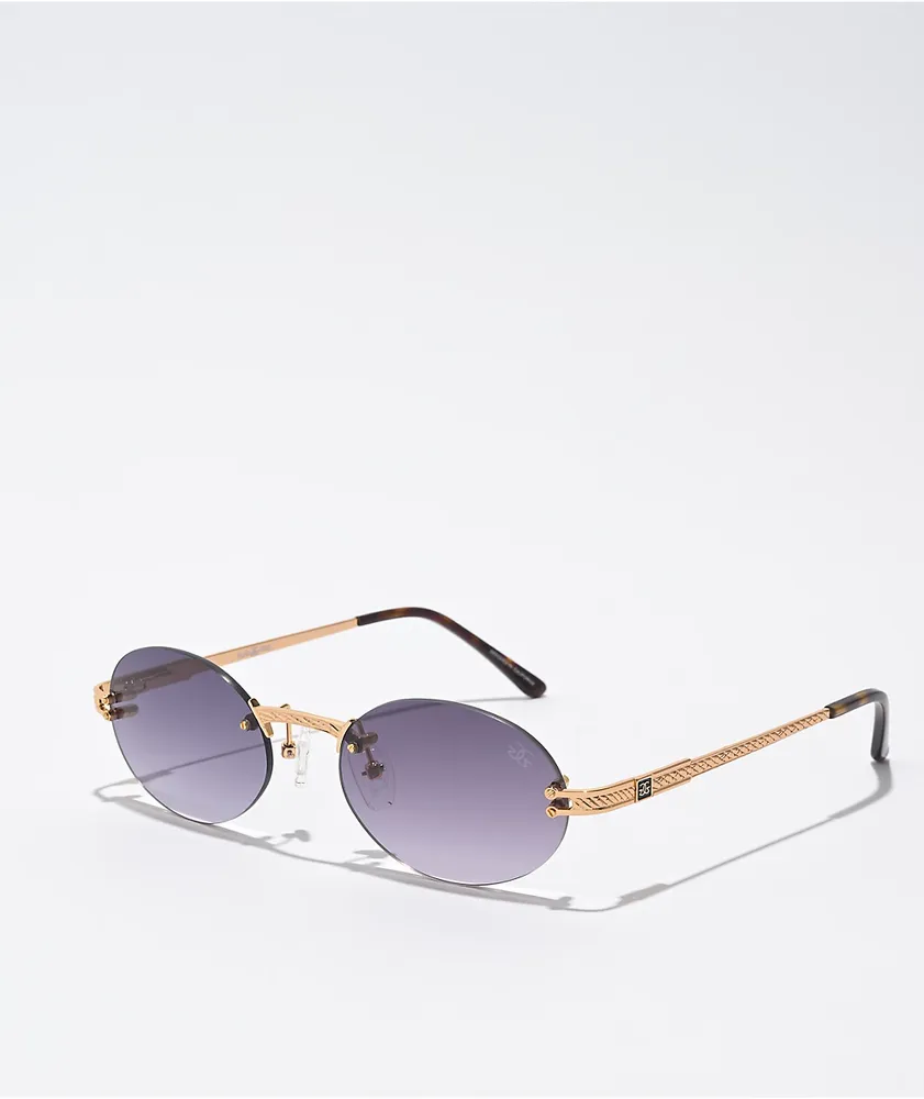 The Gold Gods Helios Gradient Black Sunglasses