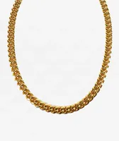 The Gold Gods Miami Cuban Link 10mm White Gold Necklace