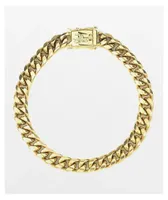 The Gold Gods Miami Cuban Link 8mm Yellow Gold Bracelet