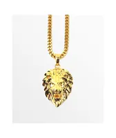 The Gold Gods Micro Lion Pendant Necklace