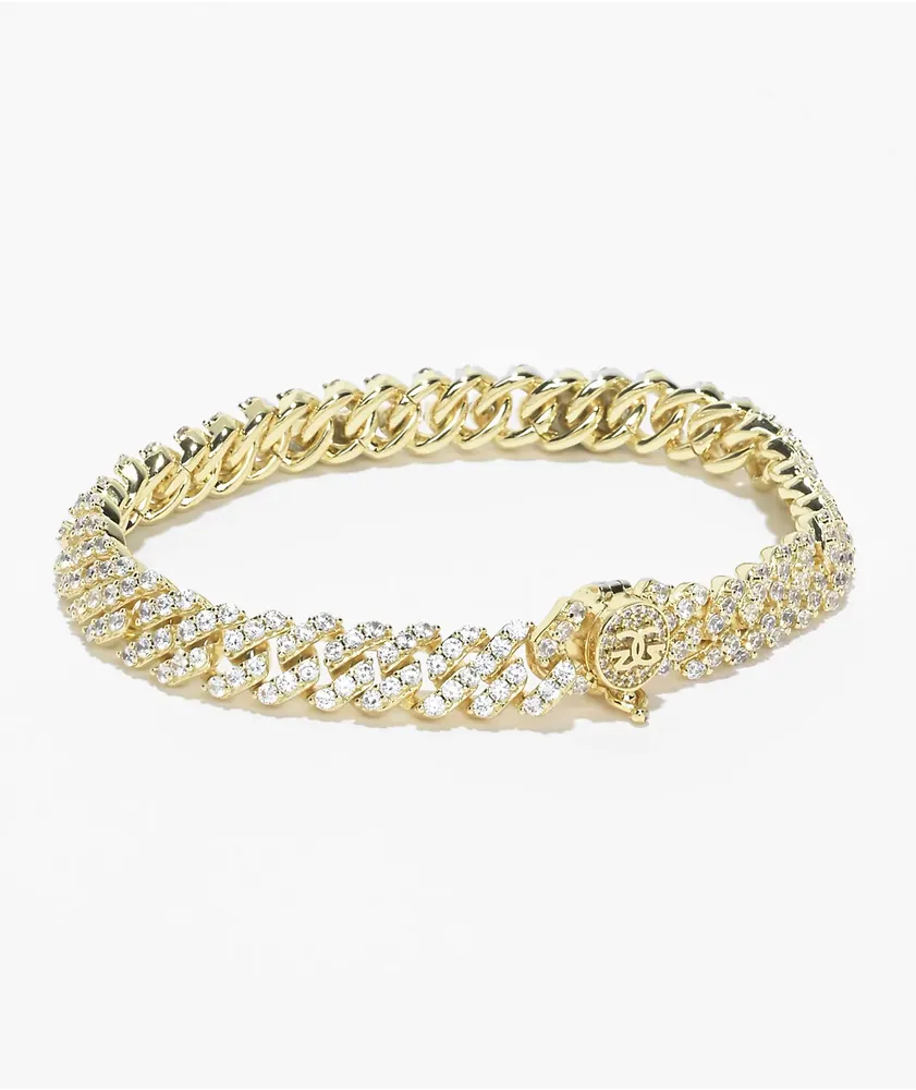 The Gold Gods Straight 8mm Gold Cuban Bracelet