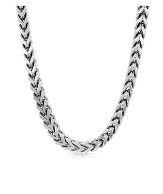 The Gold Gods White Gold 20" Franco Box Chain Necklace