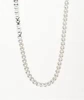The Gold Gods White Gold Y-Link 22" Necklace