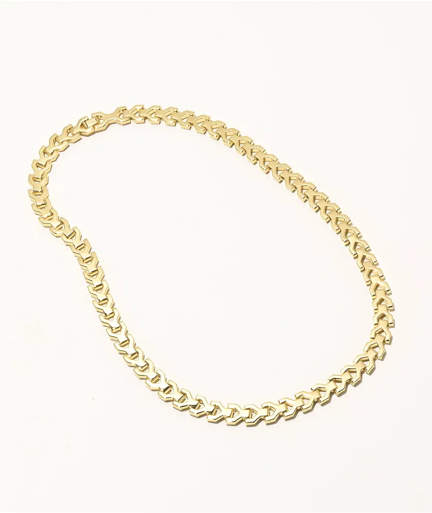 The Gold Gods Y Link 18" 8mm Gold Necklace