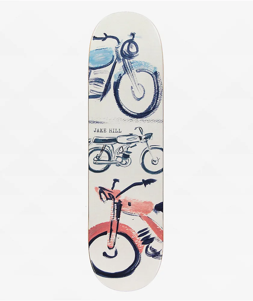 The Heated Wheel Jake Hill Motorbike 8.5" Skateboard Deck