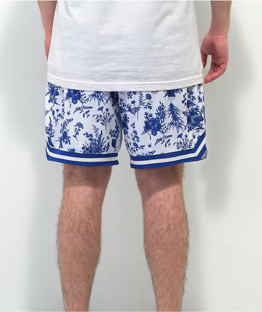 The High & Mighty Fine China Blue & White Basketball Shorts