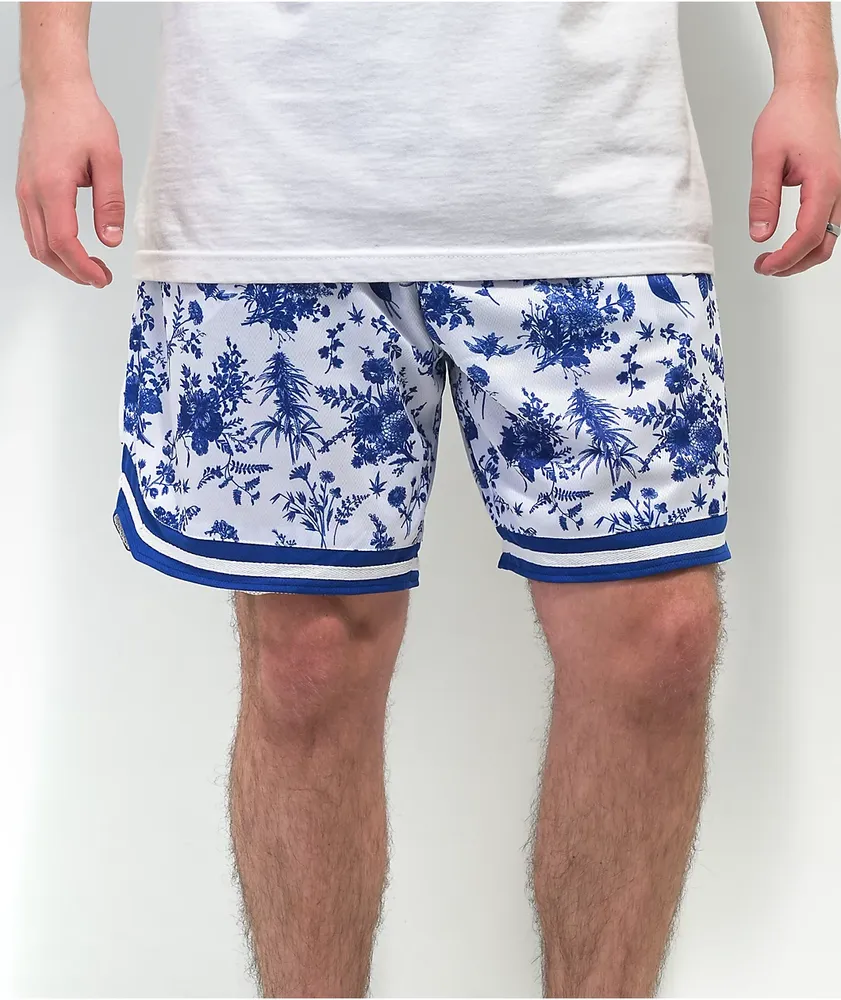 The High & Mighty Fine China Blue & White Basketball Shorts