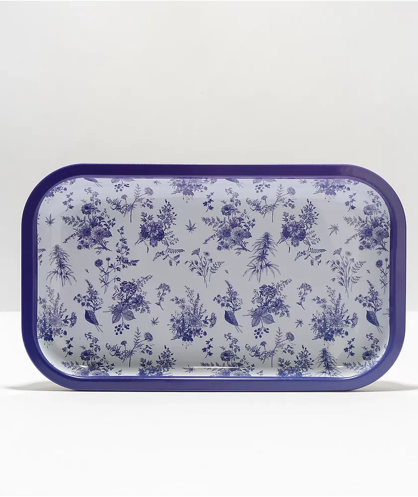 The High & Mighty Fine China White & Purple Key Tray