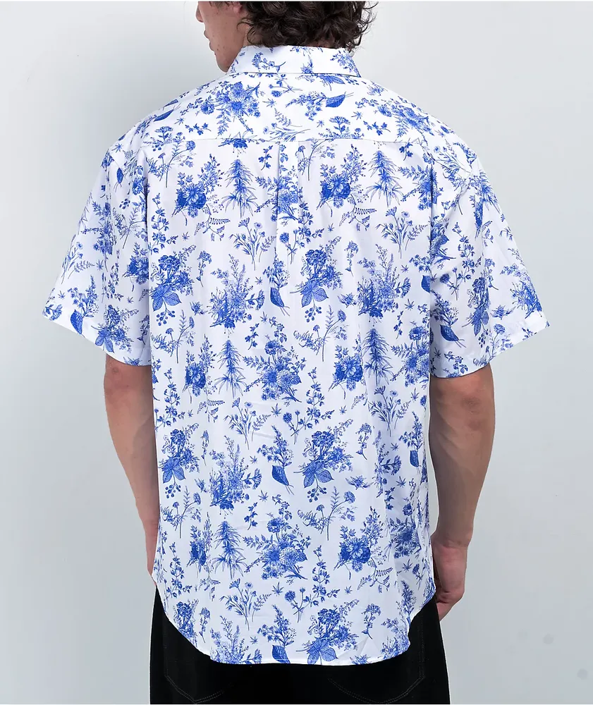 The High & Mighty Fine China White Short Sleeve Button Up Shirt