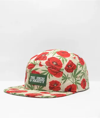 The High & Mighty Poppies 5 Panel Hat