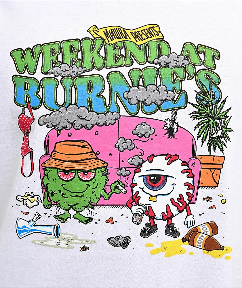 The High & Mighty x Mishka Weekend At Burnies White T-Shirt